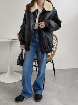 「KOBE LETTUCE」｜「アイテム（ジャケット/アウター）」を使った、神戸レタスさん（レディース・152cm）の冬コーディネート