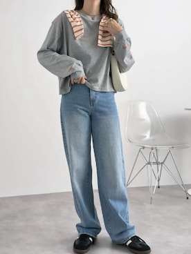 「KOBE LETTUCE（コウベレタス）のアイテム（バッグ）」を使った、神戸レタスさん（レディース・152cm）の冬コーディネート