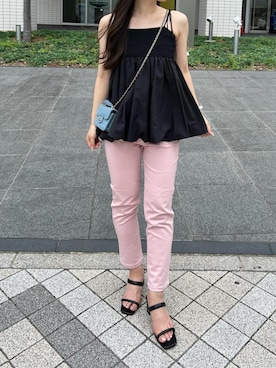 「Petitle（プチレ）のアイテム」を使った、神戸レタスさん（レディース・155cm）の秋コーディネート