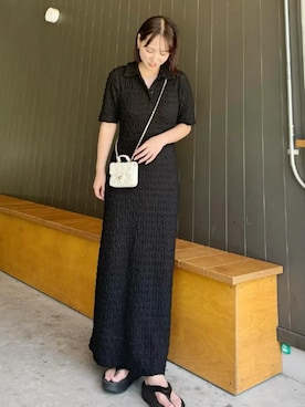 「KOBE LETTUCE（コウベレタス）のアイテム（ワンピース）」を使った、神戸レタスさん（レディース・156cm）の秋コーディネート