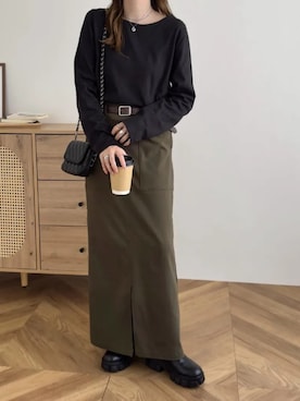 神戸レタスさん（レディース・152cm）の冬コーディネート