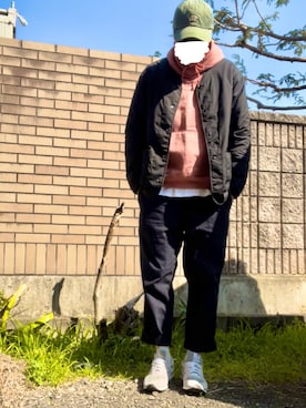 「CIAOPANIC TYPY（チャオパニックティピー）のアイテム（ブルゾン）」を使った、たっしーさん（メンズ・171cm）の冬コーディネート