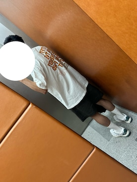 「ESP（イーエスピー）のアイテム（Tシャツ/カットソー）」を使った、たっしーさん（メンズ・171cm）の夏コーディネート