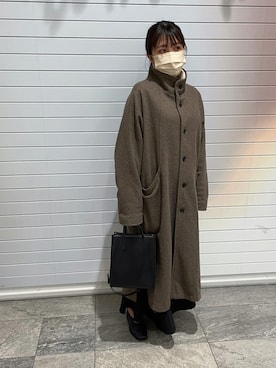 「Basis Broek Belgium（バージスブルック）のアイテム（ジャケット/アウター）」を使った、jonikoさん（レディース・159cm）の冬コーディネート