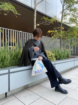 「SHENERY」｜「アイテム（その他アウター）」を使った、KOIDE_158cmさん（レディース・158cm）の秋コーディネート