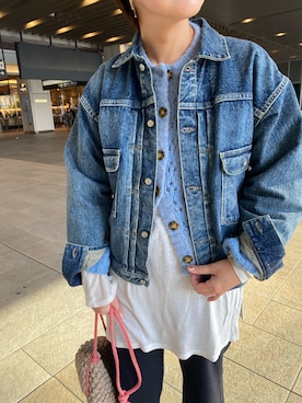 「SHENERY」｜「アイテム（デニムジャケット）」を使った、KOIDE_158cmさん（レディース・158cm）の秋コーディネート