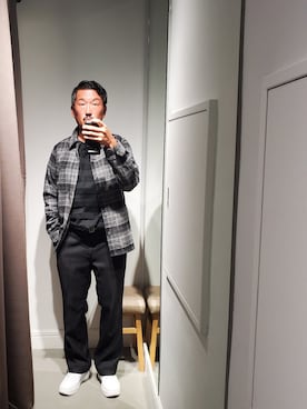 「2STAR（ツースター）のアイテム」を使った、t頭さん（メンズ・171cm）の秋コーディネート