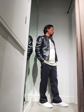 「2STAR（ツースター）のアイテム」を使った、t頭さん（メンズ・171cm）の夏コーディネート