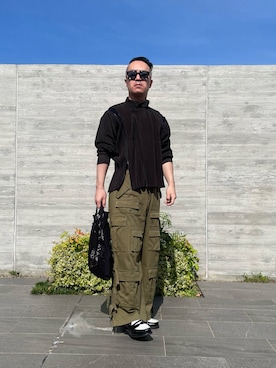 「NUEF （ヌエフ）のアイテム」を使った、KEIさん（メンズ・168cm）の夏コーディネート