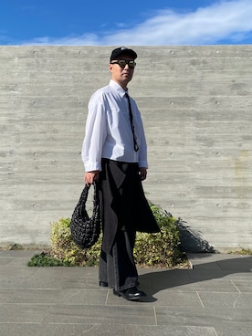 「アイテム（スカート）」を使った、KEIさん（メンズ・168cm）の秋コーディネート