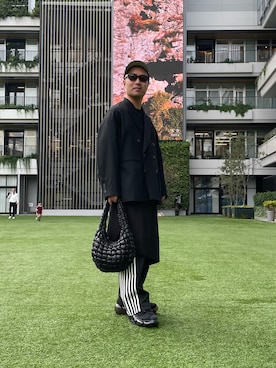 「アイテム（スカート）」を使った、KEIさん（メンズ・168cm）の秋コーディネート