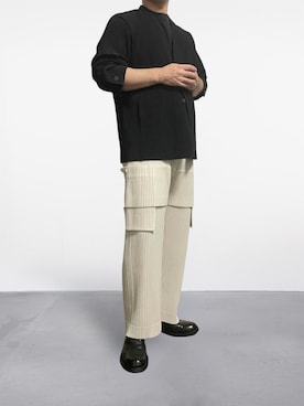 「アイテム（カーゴパンツ）」を使った、KEIさん（メンズ・168cm）の夏コーディネート