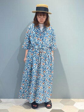 帽子を使った 花柄ワンピース の人気ファッションコーディネート Wear
