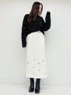 「Settimissimo（セッティミッシモ）のアイテム」を使った、𝑨𝑰𝑹𝑰さん（レディース・159cm）の冬コーディネート