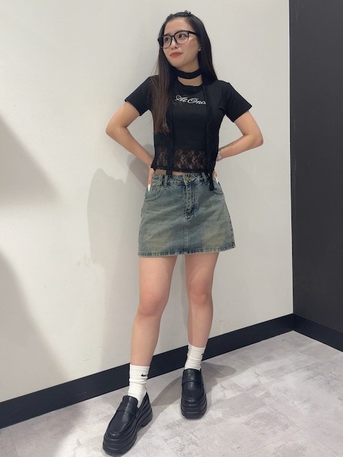 A BATHING APE ダークデニム ミニスカート A BATHING APE ダークデニム ミニスカート - メルカリ