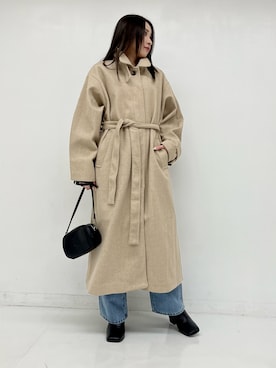 「ANAP（アナップ）のアイテム（ジャケット/アウター）」を使った、𝑨𝑰𝑹𝑰さん（レディース・159cm）の冬コーディネート