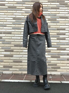 𝑨𝑰𝑹𝑰さん（レディース・159cm）の冬コーディネート