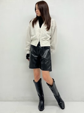 「ANAP（アナップ）のアイテム（ジャケット/アウター）」を使った、𝑨𝑰𝑹𝑰さん（レディース・159cm）の秋コーディネート