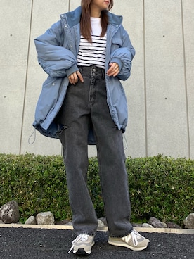 「ANAP（アナップ）のアイテム（帽子）」を使った、𝑨𝑰𝑹𝑰さん（レディース・159cm）の春コーディネート