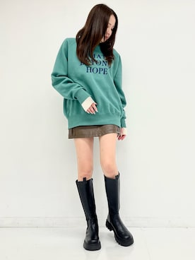 𝑨𝑰𝑹𝑰さん（レディース・159cm）の冬コーディネート