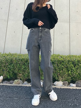 「ANAP（アナップ）のアイテム」を使った、𝑨𝑰𝑹𝑰さん（レディース・159cm）の春コーディネート