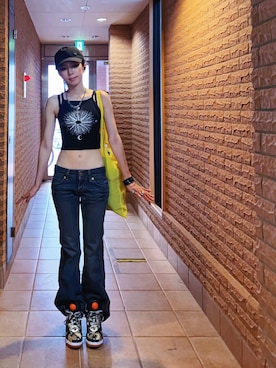 「Reebok(リーボック)のアイテム」を使った、ミユキ✞さん(レディース・157cm)の夏コーディネート