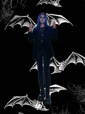 「アイテム（アクセサリー）」を使った、ミユキ✞さん（レディース・157cm）の秋コーディネート