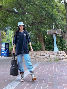 「Reebok（リーボック）のアイテム」を使った、ミユキ✞さん（レディース・157cm）の夏コーディネート