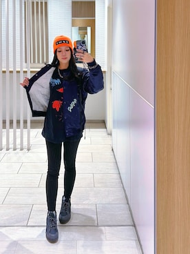 「アイテム（バックパック/リュック）」を使った、ミユキ✞さん（レディース・157cm）の秋コーディネート