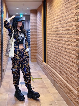 「adidas（アディダス）のアイテム（帽子）」を使った、ミユキ✞さん（レディース・157cm）の春コーディネート