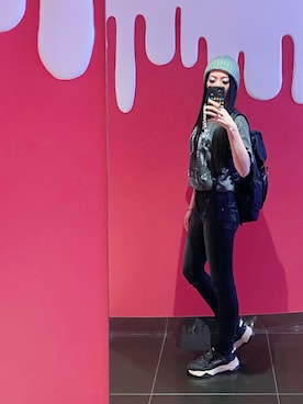 「SUB POP（サブポップ）のアイテム（アクセサリー）」を使った、ミユキ✞さん（レディース・157cm）の夏コーディネート