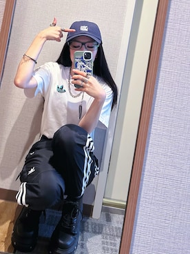 「SUB POP（サブポップ）のアイテム」を使った、ミユキ✞さん（レディース・157cm）の夏コーディネート