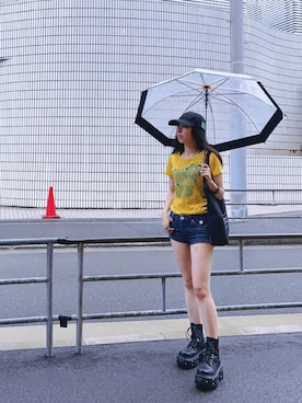 「Handmade（ハンドメイド）のアイテム（アクセサリー）」を使った、ミユキ✞さん（レディース・157cm）の秋コーディネート