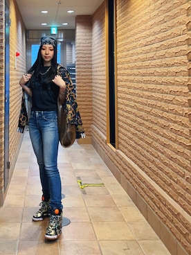 「MOUSSY（マウジー）のアイテム（パンツ）」を使った、ミユキ✞さん（レディース・157cm）の春コーディネート