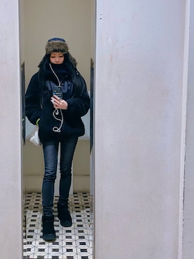 「FCMM（エフシーエムエム）のアイテム（その他アウター）」を使った、ミユキ✞さん（レディース・157cm）の秋コーディネート