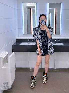 「アイテム（ブレスレット）」を使った、ミユキ✞さん（レディース・157cm）の夏コーディネート