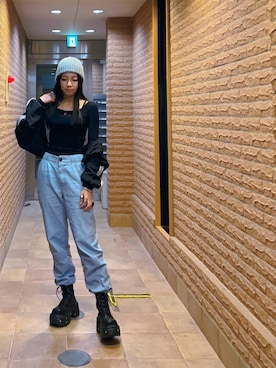 「アイテム（リング）」を使った、ミユキ✞さん（レディース・157cm）の秋コーディネート