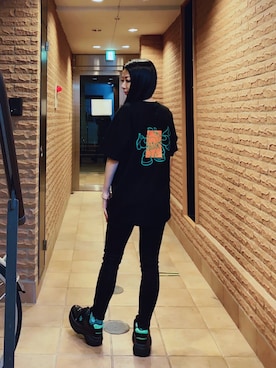 「SUB POP（サブポップ）のアイテム（アクセサリー）」を使った、ミユキ✞さん（レディース・157cm）の夏コーディネート