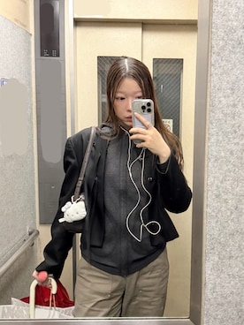 「INSILENCE（インサイロンス）のアイテム」を使った、m♡さん（レディース・167cm）の春コーディネート