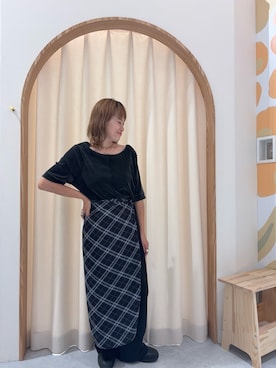 「アイテム（バンダナ/スカーフ）」を使った、りーたんさん（レディース・152cm）の秋コーディネート