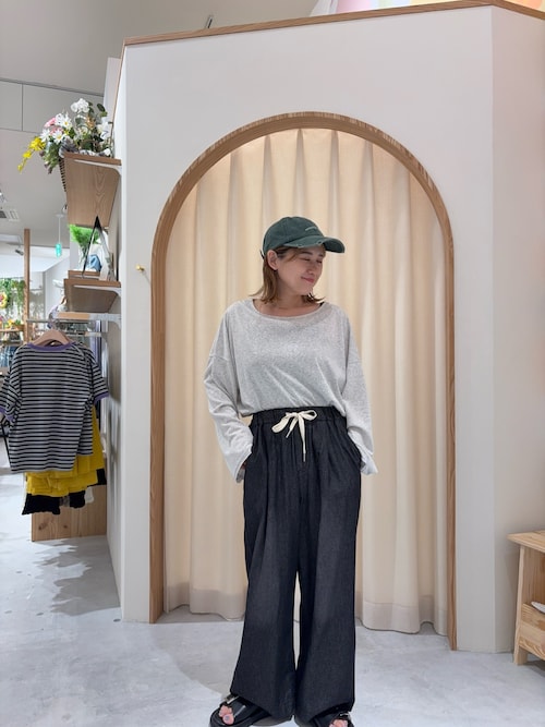 【低身長・高身長対応/サイズ展開あり】スタイルアップ柔らかワイドイージーパンツ/デニム/スラックス