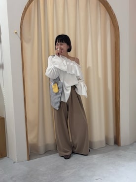 「etsinta（エシンタ）のアイテム（トップス）」を使った、りーたんさん（レディース・152cm）の春コーディネート