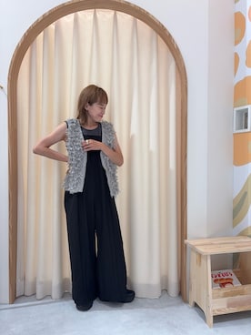 「アイテム（サロペット/オーバーオール）」を使った、りーたんさん（レディース・152cm）の夏コーディネート