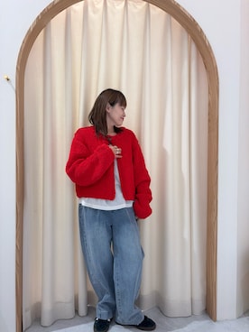 「GEVACO（ゲバコ）のアイテム」を使った、りーたんさん（レディース・152cm）の冬コーディネート