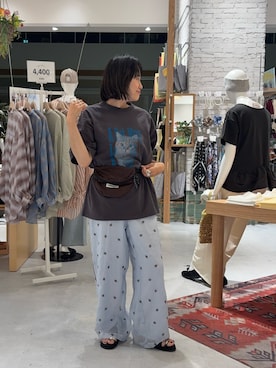 「CIAOPANIC TYPY（チャオパニックティピー）のアイテム（パンツ）」を使った、りーたんさん（レディース・152cm）の夏コーディネート