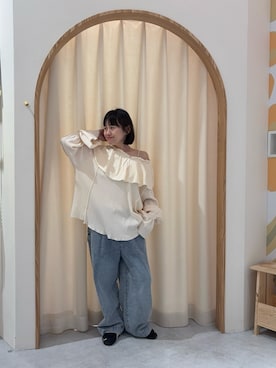 「etsinta（エシンタ）のアイテム（トップス）」を使った、りーたんさん（レディース・152cm）の春コーディネート