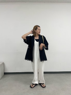 「アイテム（タンクトップ）」を使った、りーたんさん（レディース・152cm）の夏コーディネート