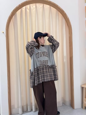 「CIAOPANIC TYPY（チャオパニックティピー）のアイテム」を使った、りーたんさん（骨格ウェーブ・レディース・152cm）の秋コーディネート