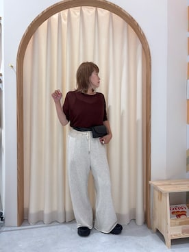 「アイテム（スウェットパンツ）」を使った、りーたんさん（レディース・152cm）の夏コーディネート