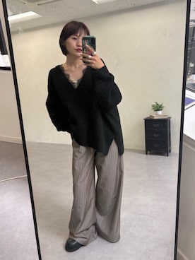 「CIAOPANIC TYPY（チャオパニックティピー）のアイテム（トップス）」を使った、りーたんさん（レディース・152cm）の秋コーディネート